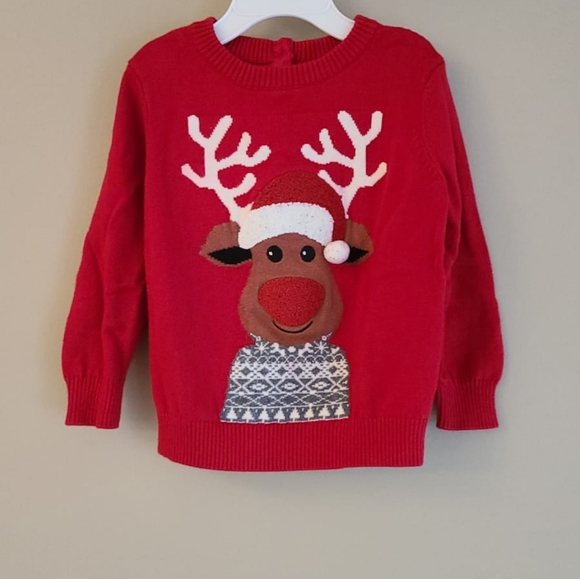 George Other - Christmas red reindeer sweater